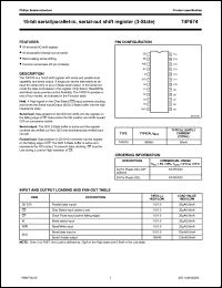 N74F674N datasheet: 5.5 V, 16-bit serial/parallel-in, serial-out shift register N74F674N