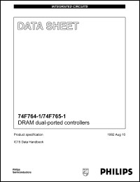 N74F765-1N datasheet: 5.5 V, DRAM dual-ported controller N74F765-1N