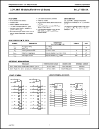 74LVT16541ADGG datasheet: 3.3 V, ABT 16-bit buffer/driver 74LVT16541ADGG