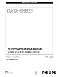 P80CE558EBB datasheet: 3.5-16 MHz, single-chip 8-bit microcontroller P80CE558EBB