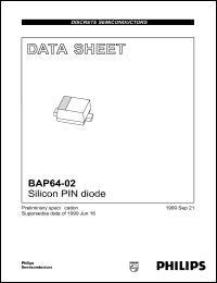 BAP64-02 datasheet: 175 V, silicon PIN diode BAP64-02