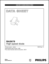 BAS678 datasheet: 100 V, high-speed diode BAS678
