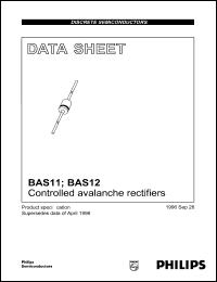 BAS11 datasheet: 300 V, controlled avalanche rectifier BAS11