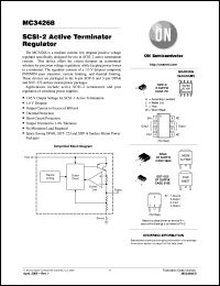 MC34268DT datasheet: SCSI-2 Active Terminator Regulator MC34268DT