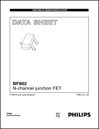 BF862 datasheet: 20 V, N-channel junction FET BF862