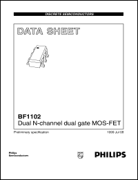 BF1102 datasheet: 7 V, dual N-channel dual gate MOS-FET BF1102
