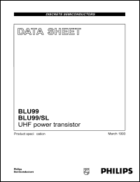 BLU99 datasheet: 36 V, UHF power transistor BLU99