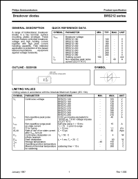 BRS212-240 datasheet: 240 V, breakover diode BRS212-240