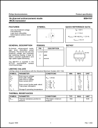 BSH107 datasheet: 20 V, N-channel  enhancement mode MOS transistor BSH107