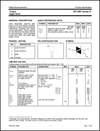 BT136F-500D datasheet: 500 V, triac BT136F-500D