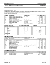 BU2515DF datasheet: 1500 V, silicon diffused power transistor BU2515DF