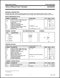 BU2525DW datasheet: 1500 V, silicon diffused power transistor BU2525DW