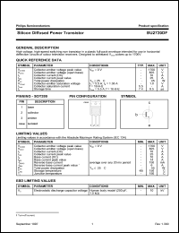 BU2720DF datasheet: 1700 V, silicon diffused power transistor BU2720DF