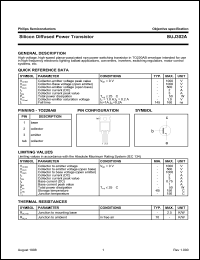 BUJ302A datasheet: 1000 V, silicon diffused power transistor BUJ302A