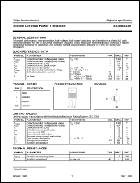 BU4540AW datasheet: 1500 V, silicon diffused power transistor BU4540AW