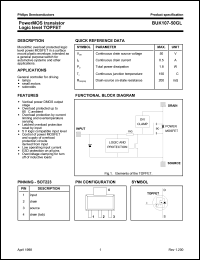 BUK107-50GL datasheet: 50 V, power MOS transistor logic level TOPFET BUK107-50GL