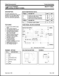 BUK111-50GL datasheet: 50 V, power MOS transistor logic level TOPFET BUK111-50GL