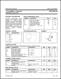 BUK7606-30 datasheet: 30 V, tranch MOS transistor standard level FET BUK7606-30