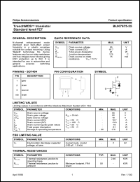 BUK7675-55 datasheet: 55 V, tranch MOS transistor standard level FET BUK7675-55