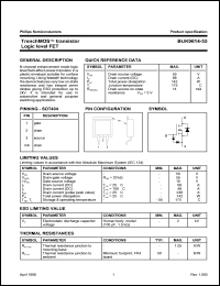 BUK9614-55 datasheet: 55 V, tranch MOS transistor logic level FET BUK9614-55