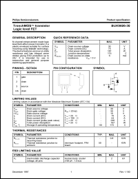 BUK9606-30 datasheet: 30 V, tranch MOS transistor logic level FET BUK9606-30