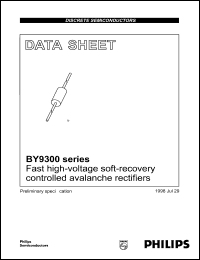 BY9308 datasheet: 5 mA, fast high-voltage soft-recovery controlled avalanche rectifier BY9308