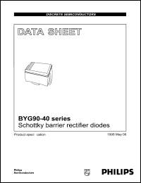 BYG90-30 datasheet: 30 V, schottky barrier rectifier diode BYG90-30