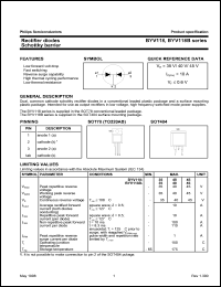 BYV118-40 datasheet: 40 V, schottky barrier rectifier diode BYV118-40