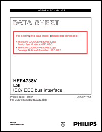 HEF4738VP datasheet: IEC/IEEE bus interface HEF4738VP