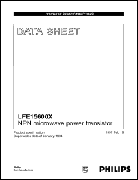 LFE15600X datasheet: NPN microwave power transistor LFE15600X