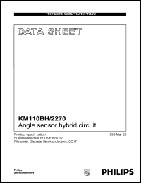 KM110BH/2270 datasheet: Angle sensor hybrid circuit KM110BH/2270