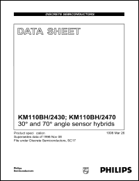 KM110BH/2470 datasheet: 30 and 70 angle sensor hybrid KM110BH/2470