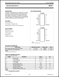 NE587N datasheet: LED decoder/driver NE587N