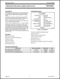 SE5562F datasheet: Switched-mode power supply control circuit SE5562F