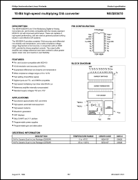 SE5410F datasheet: 10-bit high-speed multiplying D/A converter SE5410F