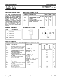 PBYR2520CT datasheet: 20 V, rectifier diode schottky barrier PBYR2520CT