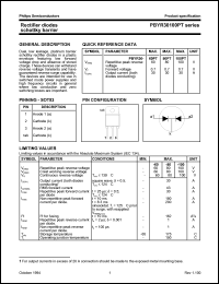 PBYR30100PT datasheet: 100 V, rectifier diode schottky barrier PBYR30100PT