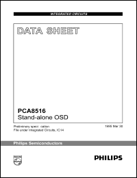 PCA8516T datasheet: 5 V, Stand-alone OSD PCA8516T