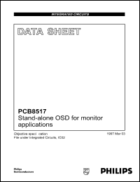 PCB8517P datasheet: 5 V, stand-alone OSD for monitor application PCB8517P