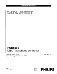 PCD5095H datasheet: 3.6 V, DECT baseband controller PCD5095H