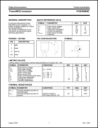 PHB36N06E datasheet: 60 V, power MOS transistor PHB36N06E