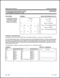 PHN70308 datasheet: 25 V, N-channel enhancement mode trenchMOS transistor array PHN70308