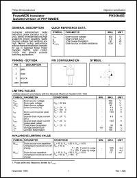 PHX5N40E datasheet: 400 V, power MOS transistor isolated version of PHP10N40E PHX5N40E