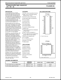 PLUS405-55A datasheet: 7 V, programmable logic seguencer (16x64x8) PLUS405-55A