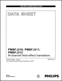 PMBFJ210 datasheet: 15 mA, N-channel  field-effect transistor PMBFJ210