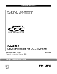 SAA2023GP datasheet: 5.5 V,drive processor for DCC system SAA2023GP