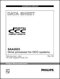 SAA2023H datasheet: 5.5 V,drive processor for DCC system SAA2023H