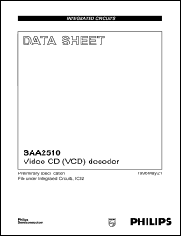 SAA2510 datasheet: 3.3 V,video CD decoder SAA2510