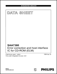 SAA7380GP datasheet: 3.6 V, error correction and host interface IC for CD-ROM SAA7380GP