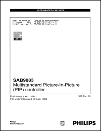 SAB9083 datasheet: 3.6 V, multistandard picture-in-picture controller SAB9083